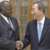 Ban Ki-moon meets with President Mwai Kibaki