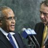 Salim Ahmed Salim (L) and Jan Eliasson