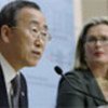 Ban Ki-moon and Austrian Foreign Minister Plassnik