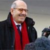 ElBaradei briefs reporters before departing on visit