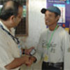 SRSG Atul Khare with polling station workers