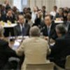 Ban Ki-moon meets with reporters