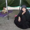 Iraqi woman and child at refugee camp