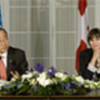 Ban Ki-moon and Swiss President Calmy-Ray