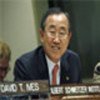 Ban Ki-moon (left) addresses conference