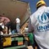 UNHCR aid workers at camp near Iraq/Syria border
