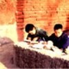 Chinese children writing