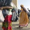 Eritrean refugees arriving at camp in eastern Sudan