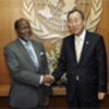 Joaquim Chissano and Ban Ki-moon (from file)