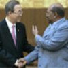 Ban Ki-moon with President Omar al-Bashir