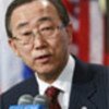 Ban Ki-moon speaks to correspondents