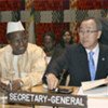 Ban Ki-moon (R) and Alpha Oumar Konare