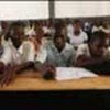 Haitian children in rebuilt school