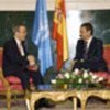 Ban Ki-moon and Prime Minister Zapatero of Spain