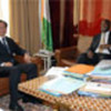 Y.J. Choi and President Gbagbo