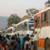 Buses taking refugees back to Sudan from Ethiopia