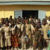 Children at a school built by UNHCR