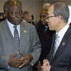 Secretary-General Ban Ki-moon with Kenyan President Mwai Kibaki