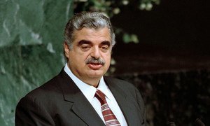 Rafic Hariri, Premier ministre du Liban assassiné.