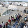 Displaced Sri Lankans at a camp in the east of the country