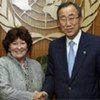 Human Rights High Commissioner Louise Arbour and UN Secretary-General  Ban Ki-moon