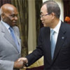 Secretary-General Ban Ki-moon and President Abdoulaye Wade of Senegal