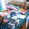 Contents of a UNICEF ‘School-in-a-Box’ on display in Zambia