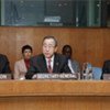 Secretary-General Ban Ki-moon addresses UNDEF's advisory board meeting