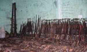 Small arms confiscated from ex-combatants demobilized in Katanga (file photo)
