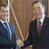 Secretary-General Ban Ki-moon with President-elect Dmitry Medvedev