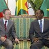 Secretary-General Ban Ki-moon and President Blaise Compaoré of Burkina Faso