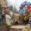 Women and children fleeing fighting in North Kivu