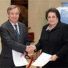 High Commissioner for Refugees António Guterres and UNFPA Executive Director Thoraya Obaid