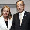 Secretary-General Ban Ki-moon (right) and Benita Ferrero-Waldner, European Commission for External Relations