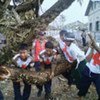 Clean-up efforts in the wake of storm devatation.