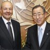 Gennady Tarasov and Secretary-General Ban Ki-moon