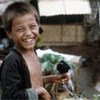 Lao Hmong boy in a refugee camp