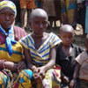 Des déplacés dans l'Est de la RDC (juillet 2008).