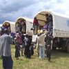 Displaced prepare to go home to Ituri last year, before the operation was suspended