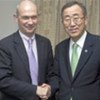 Secretary-General Ban Ki-moon and WTO head Pascal Lamy