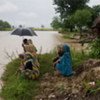 Some of the many displaced by floods in eastern Nepal