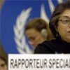 La Rapporteuse spéciale sur la liberté de religion ou de conviction, Asma Jahangir.