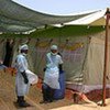 This tent is part of a UNICEF cholera treatment and control centre