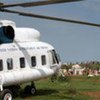 Hélicoptère du Programme alimentaire mondial (PAM).