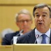 Antonio Guterres, Haut commissaire des Nations Unies pour les réfugiés.