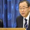 Secretary General Ban Ki-moon briefs correspondents
