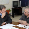 USG Alain Le Roy (left) with Special Envoy Ashraf Qazi in Sudan