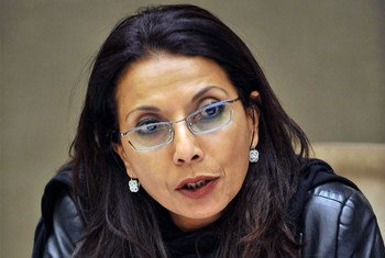 La Rapporteuse spéciale Najat M'jid Maalla.