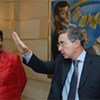 High Commissioner Navi Pillay with Colombian President Alvaro Uribe