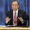 Secretary-General Ban Ki-moon addresses UN correspondents